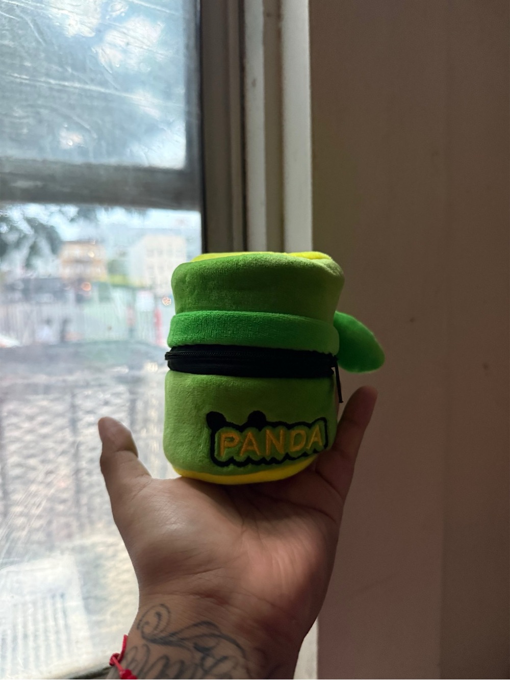 Panda with pocket case